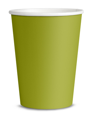 8 כוסות ירוקות ליים - Solid Colours