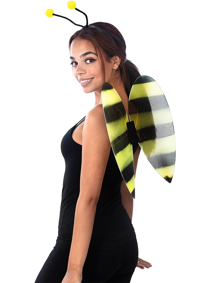 Alas y diadema de abeja para adulto