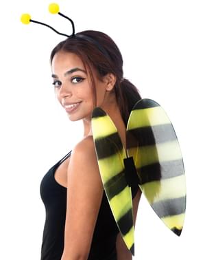 Bienenflügel und -diadem für Erwachsene
