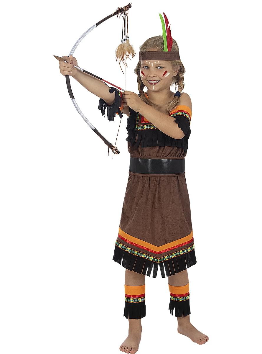 Indiaans Kostuum Deluxe Voor Meisjes