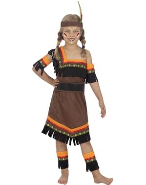 DIY. Disfraz de India o Aborigen para niña. Traje de india. American Indian  Costume #india #disfraz 
