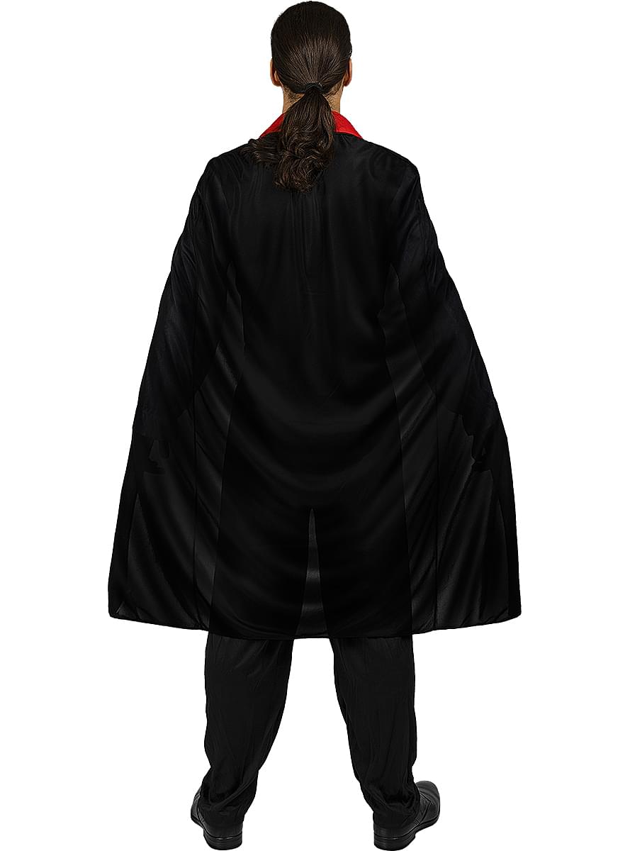 Black Vampire Cape for Adults (110 cm)