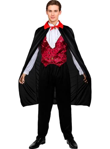 Mantello nero da Vampiro per adulto Halloween