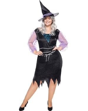 Costum clasic de vrăjitoare pentru femei, mărimi mari