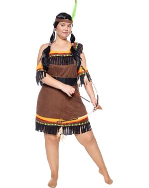 Maskeradkläder Indian Deluxe för henne stor storlek