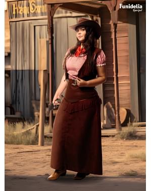 Deluxe Cowgirl Jelmez Nőknek Plus Size