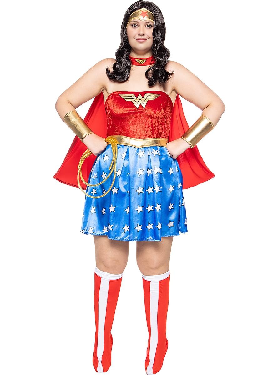 Maskeraddräkt Wonder Woman sexig stor storlek