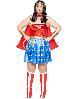 Maskeraddräkt Wonder Woman sexig stor storlek