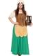 Disfraz de tabernera medieval para mujer talla grande