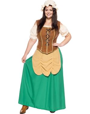 Strój Średniowieczna Karczmarka Plus Size dla kobiet