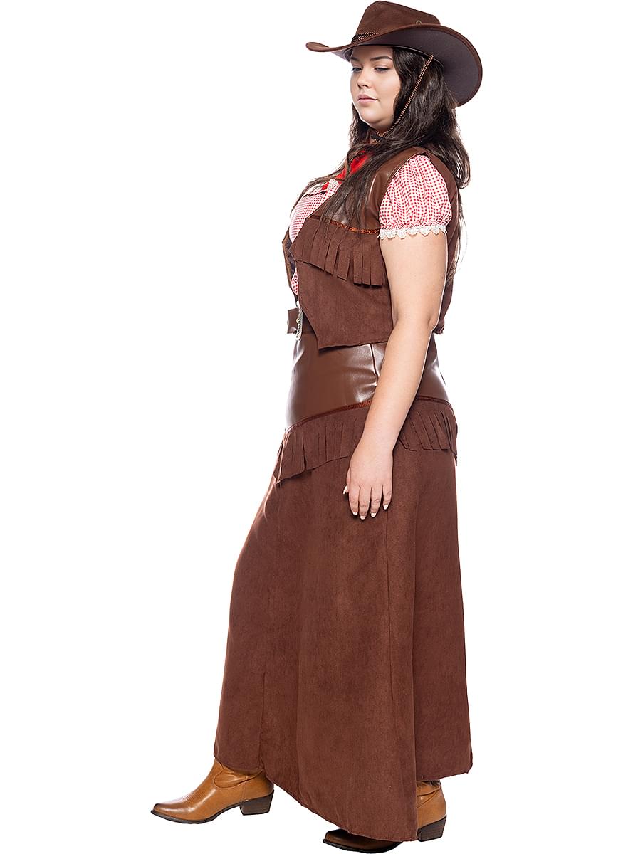 Costum Cowgirl Deluxe pentru femei dimensiune mare