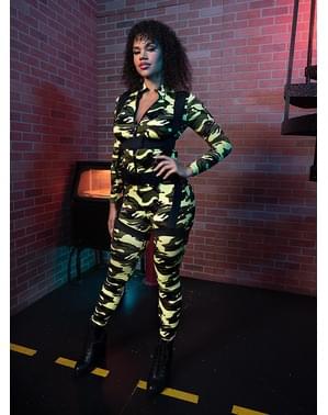 Military paratrooper costume for a woman