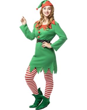 Costume da elfo da donna taglie forti