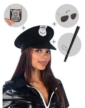 Politibetjent Kostyme Sett
