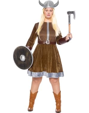 Maskeraddräkt Viking för henne stor storlek