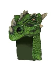 Gorro de dragão verde para adulto