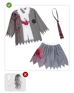 Zombie-opiskelijaasu naisille Plus Size