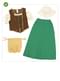 Disfraz de tabernera medieval para mujer talla grande