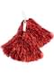 Pompon merah metalik