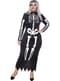 Disfraz de esqueleto elegante para mujer talla grande