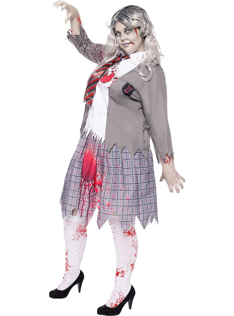 Zombie Student Costume for Women Plus Size