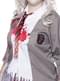 Zombie student kostyme til dame plus size