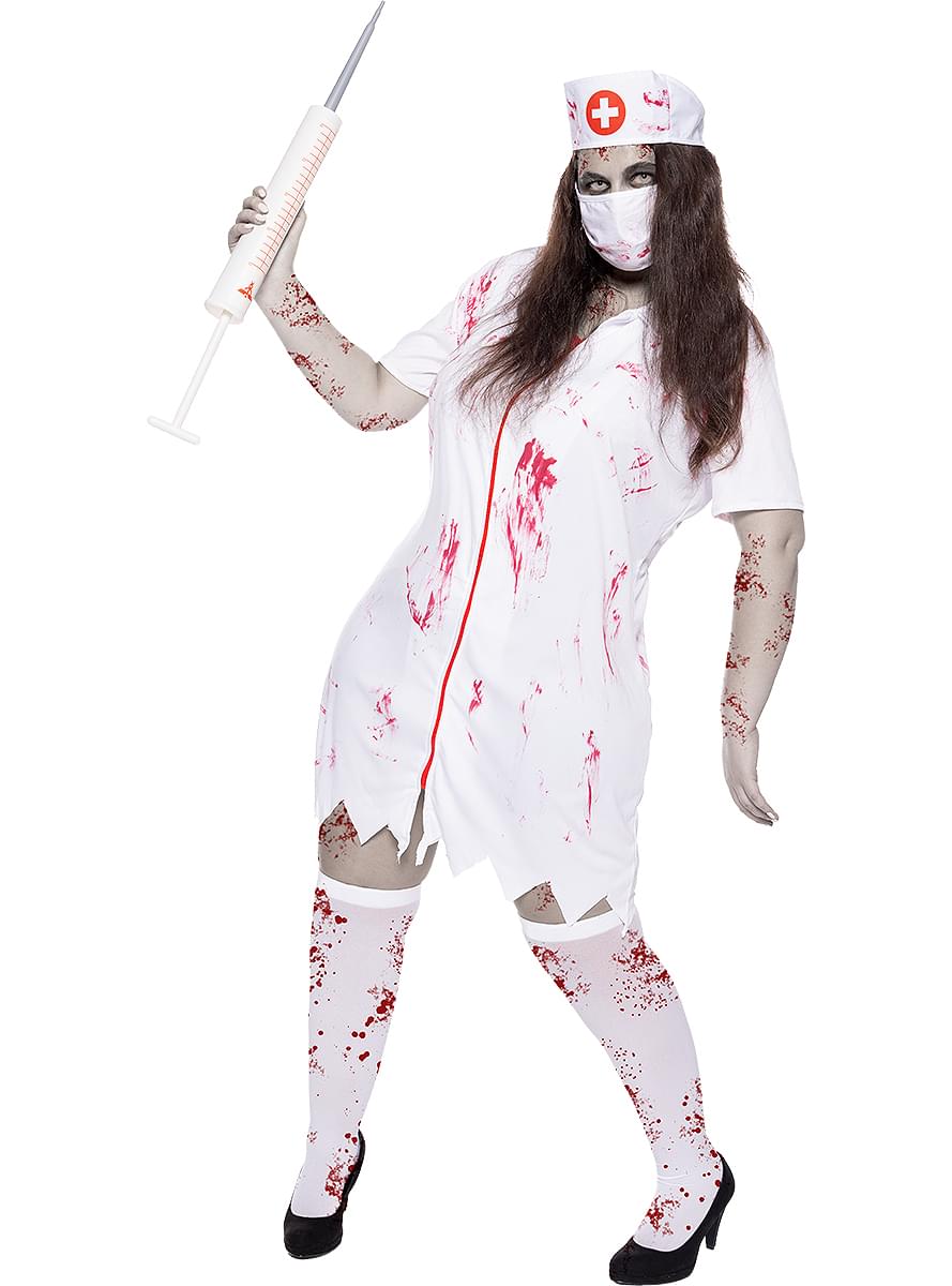 Zombi Nővér Jelmez Nőknek Plus Size
