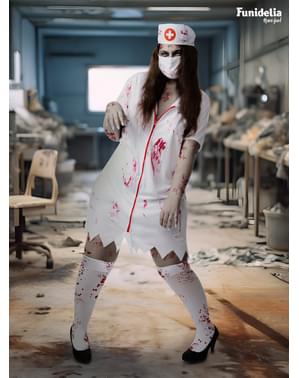 Dámsky kostým zombie sestrička (nadmerná veľkosť)