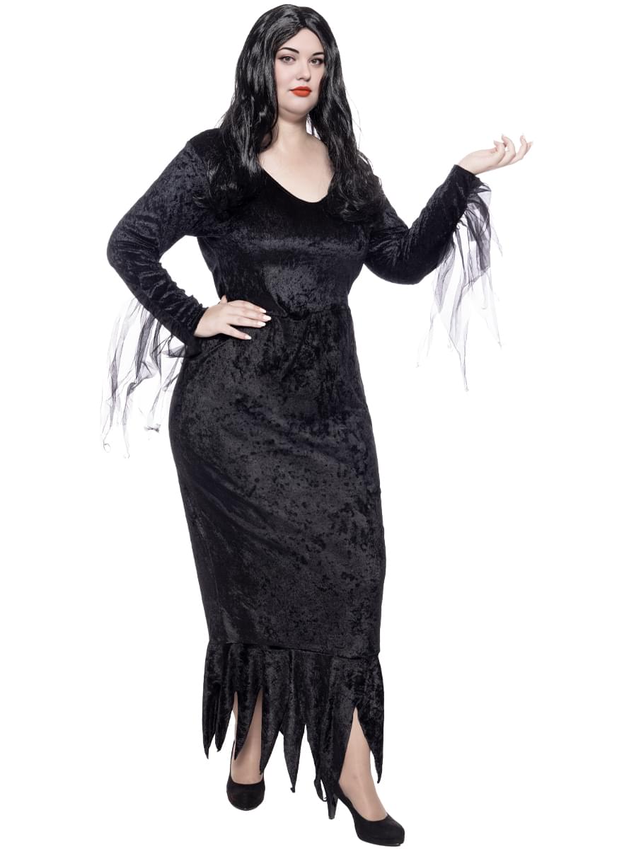 Morticia Addams kostiumas moterims dideliame dydyje - Addams šeima