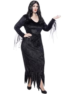 Morticia Addams búningur fyrir konur stórt - Addams fjölskyldan