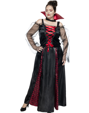 Vampirin Kostüm für Damen in großer Größe