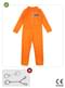 Sträfling Kostüm orange für Kinder