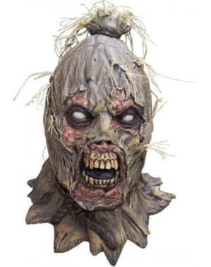 Máscara de espantalho zombie para adulto