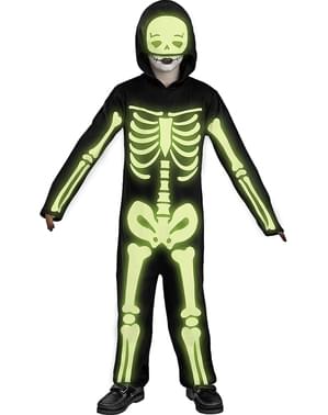 Costum schelet fosforescent pentru copii
