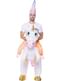Disfraz a hombros de unicornio hinchable para adulto