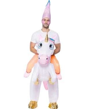 Inflatable Unicorn Piggyback Costume for Adults
