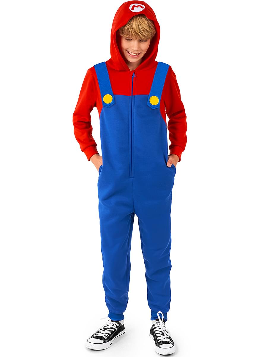 Mario Egyberészes Jelmez Fiúknak - Super Mario Bros.