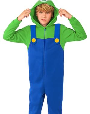 Luigi Onesie Asu pojille - Super Mario Bros