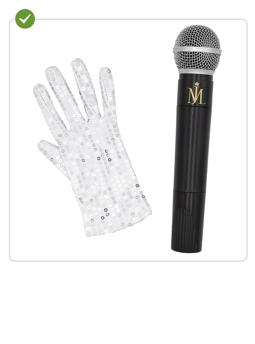 Microfono e guanto di Michael Jackson