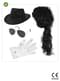 Kit costum Michael Jackson pentru copii