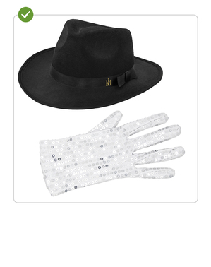 Sombrero y guante de Michael Jackson