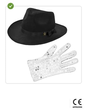 Chapeau et gant de Michael Jackson enfant