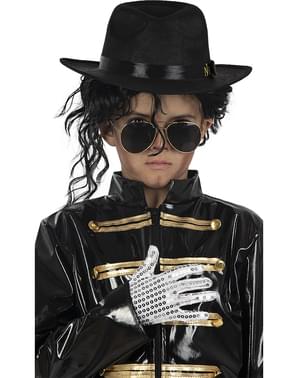 Chapéu e luva de Michael Jackson para criança