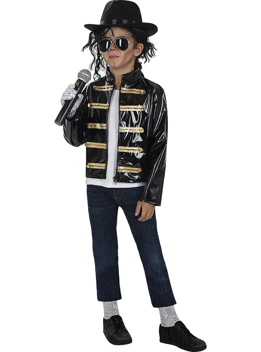 Crna vojna jakna Michael Jackson za dečka