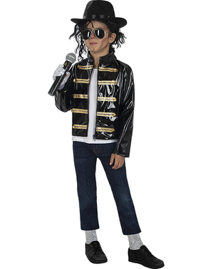 Chaqueta militar negra Michael Jackson para niño