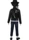 Veste militaire noire Michael Jackson enfant