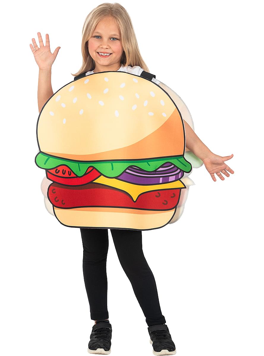Disfraz de hamburguesa para niños