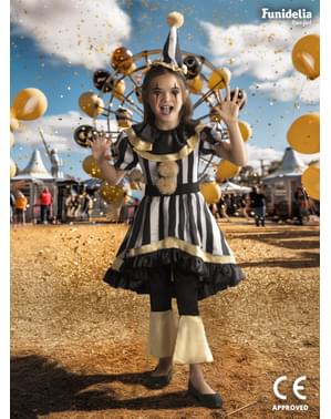 Enge Clown Kostuum Deluxe Voor Meisjes