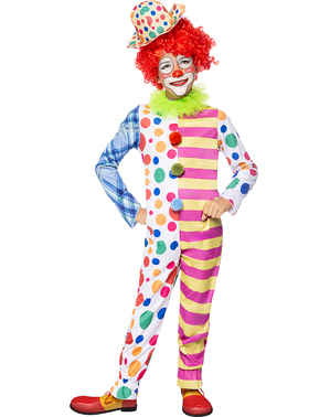 Maskeraddräkt clown Deluxe för barn