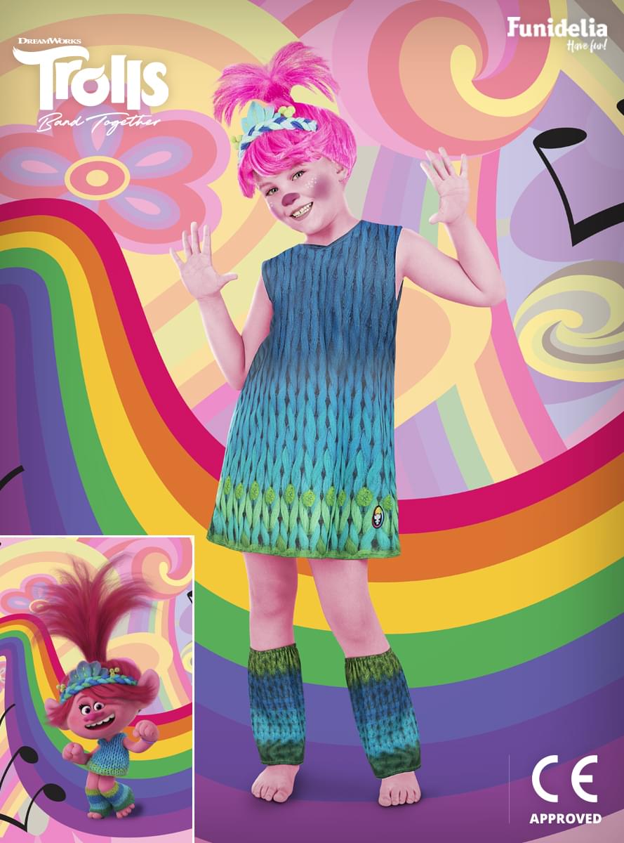 Poppy kostiumas mergaitei - Trolls 3